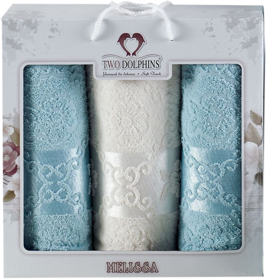 

Набор полотенец Two Dolphins Melissa 10702 (3 шт, в коробке, бирюзовый)