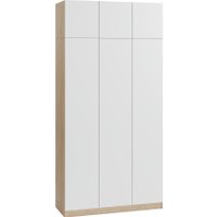Шкаф распашной Soma Lord Lite 3-х створчатый 120x240 (дуб сонома/белый)