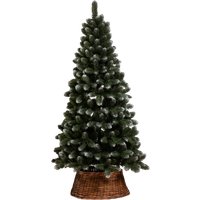 Ель Ёлушка Никольская иней 1.2 м (подставка пластик)