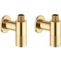 Вентиль Wellsee Drainage System 182148001, угловой (2 шт, золото)