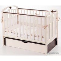 Классическая детская кроватка Верес Соня ЛД-5 (слоновая кость/орех)