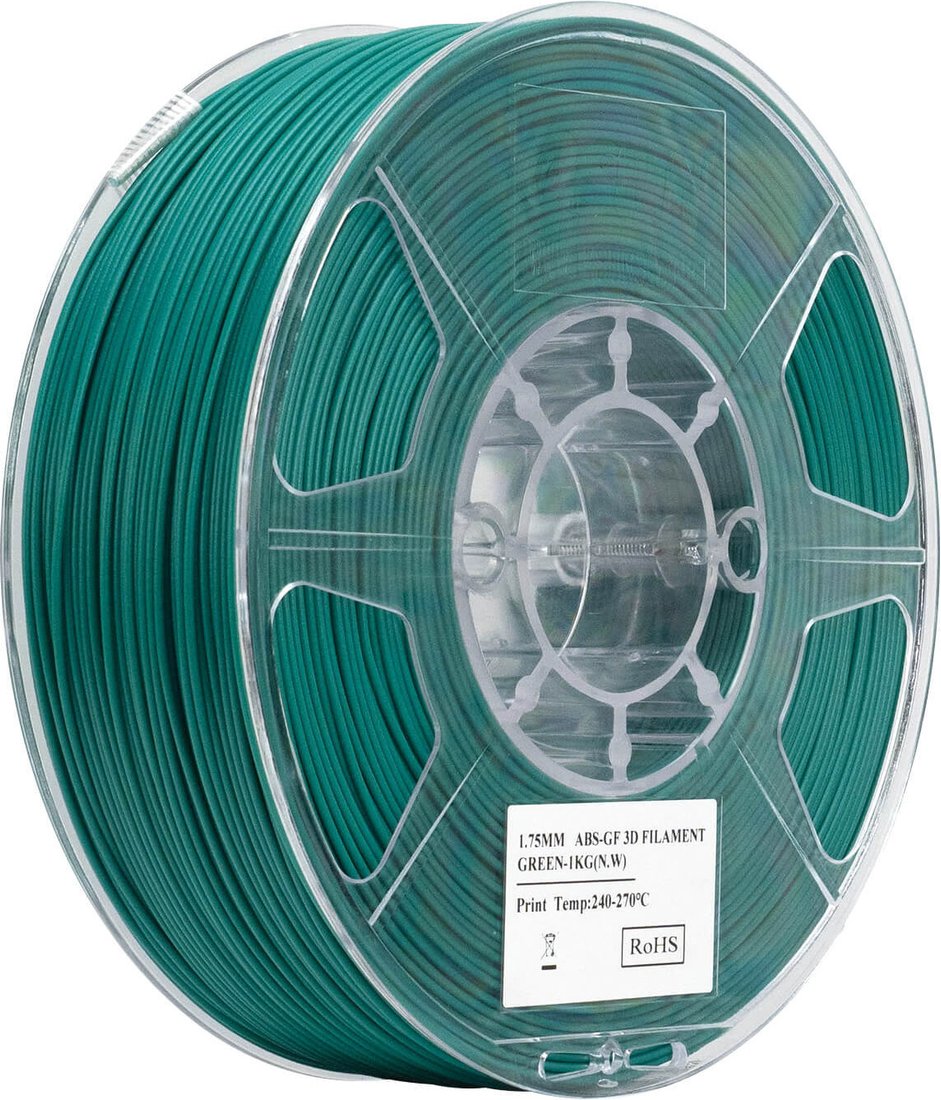 Филамент eSUN ABS-GF ABS-GF175G1TZ1 (1.75мм, 1кг, зеленый)