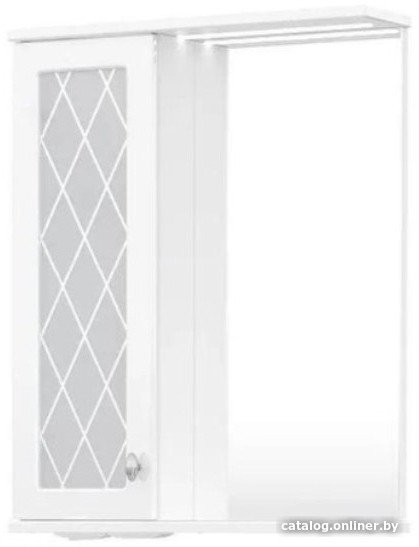 Volna Шкаф с зеркалом Milena 55 L (белый)