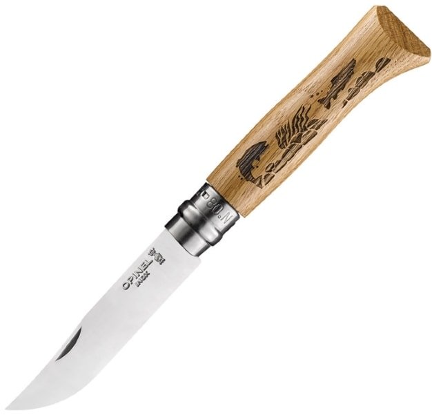 

Складной нож Opinel N°8 нержавеющая сталь (дуб, рыба)