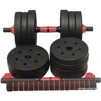 Набор гантелей с соединительным грифом  Titan Sport композитные 2x10 кг