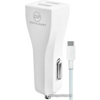Автомобильное зарядное Digital Part CC-231 (с кабелем microUSB)