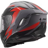 Мотошлем LS2 FF818 Storm III Dynamo (2XL, серый/красный)