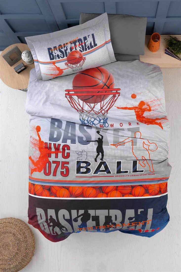 

Постельное белье DO&CO Ranforce Basketball 12174 (1.5-спальный, серый/синий)