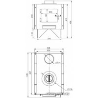 Свободностоящая печь-камин Мета-Бел Ямал АОТ 6.0