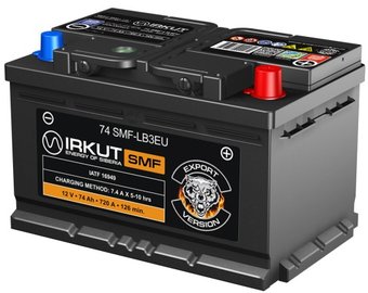 Автомобильный аккумулятор Иркут 74 SMF-LB3EU (74 А·ч)