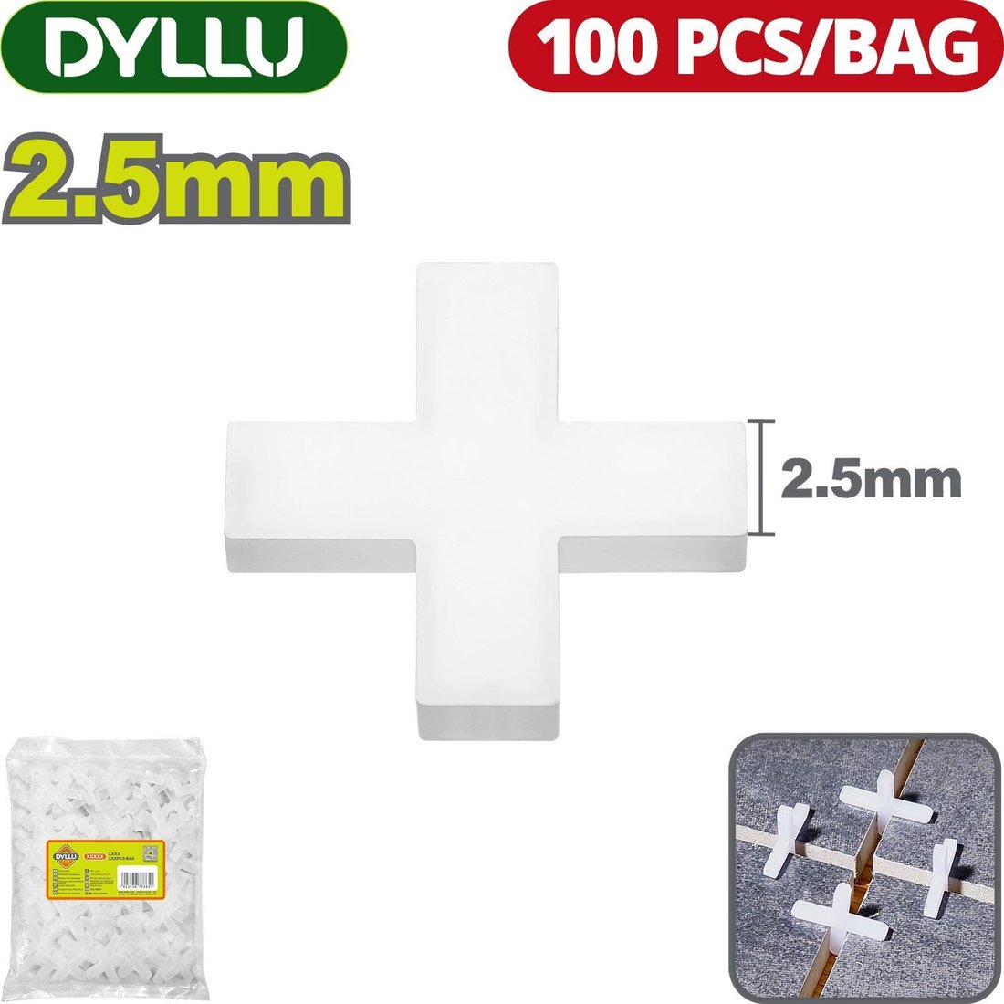 

Крестики для плитки Dyllu DTXZ1025