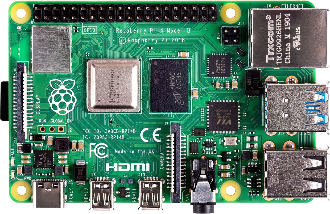 

Одноплатный компьютер Raspberry Pi 4 Model B 1GB