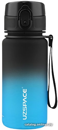 Бутылка для воды UZSpace Colorful Frosted 3034 (черный/синий)
