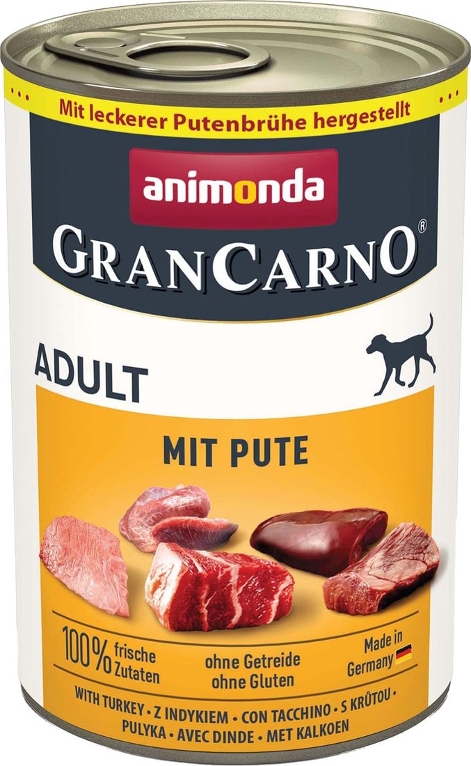 

Консервированный корм для собак Animonda GranCarno с индейкой 400 г