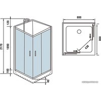 Душевая кабина WeltWasser WW500 Laine 801