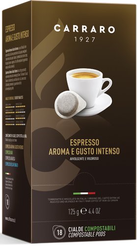 Кофе в чалдах Carraro Aroma E Gusto Intenso 18 шт