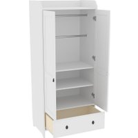 Шкаф распашной ММЦ Вествик 21 (белый лак)