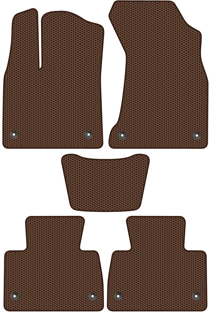 

Комплект ковриков для авто Alicosta Hongqi HS7 I (suv / CA6500T, CA6500T1, CA6501HA6T / 5 мест) 2018 - Н.В. (коричневый, сота)