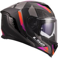 Мотошлем LS2 FF818 Storm III Sporty (L, серый/фиолетовый)