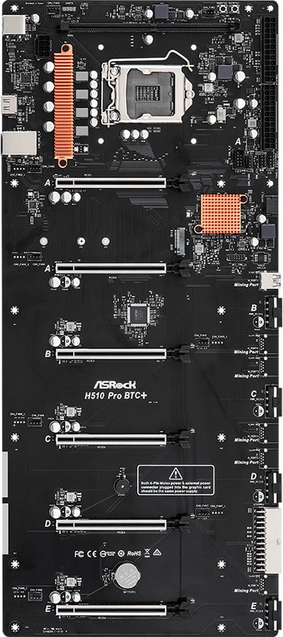

Материнская плата ASRock H510 Pro BTC+