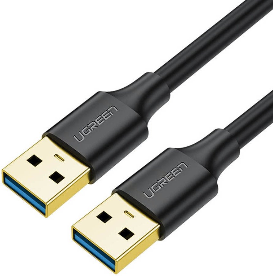 Кабель Ugreen US128 10369 USB Type-A - USB Type-A (0.5 м, черный)