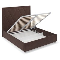 Кровать Мебель-АРС Треви 160 (велюр молочный шоколад НВ-178 13) в Бобруйске