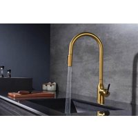 Смеситель Paulmark Iniversal Un213880-BG (золото/брашированное золото)