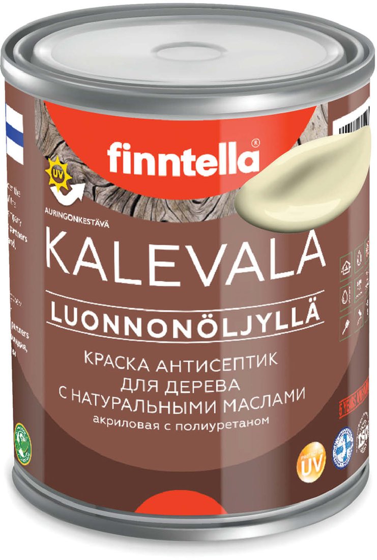 

Краска Finntella Kalevala Ivory F-13-1-1-FL120 0.9 л (желтый)