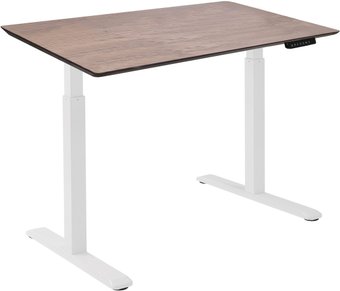 Стол с регулировкой высоты ErgoSmart Wooden Electric Desk 1300х750х27 мм (дуб мореный/белый)