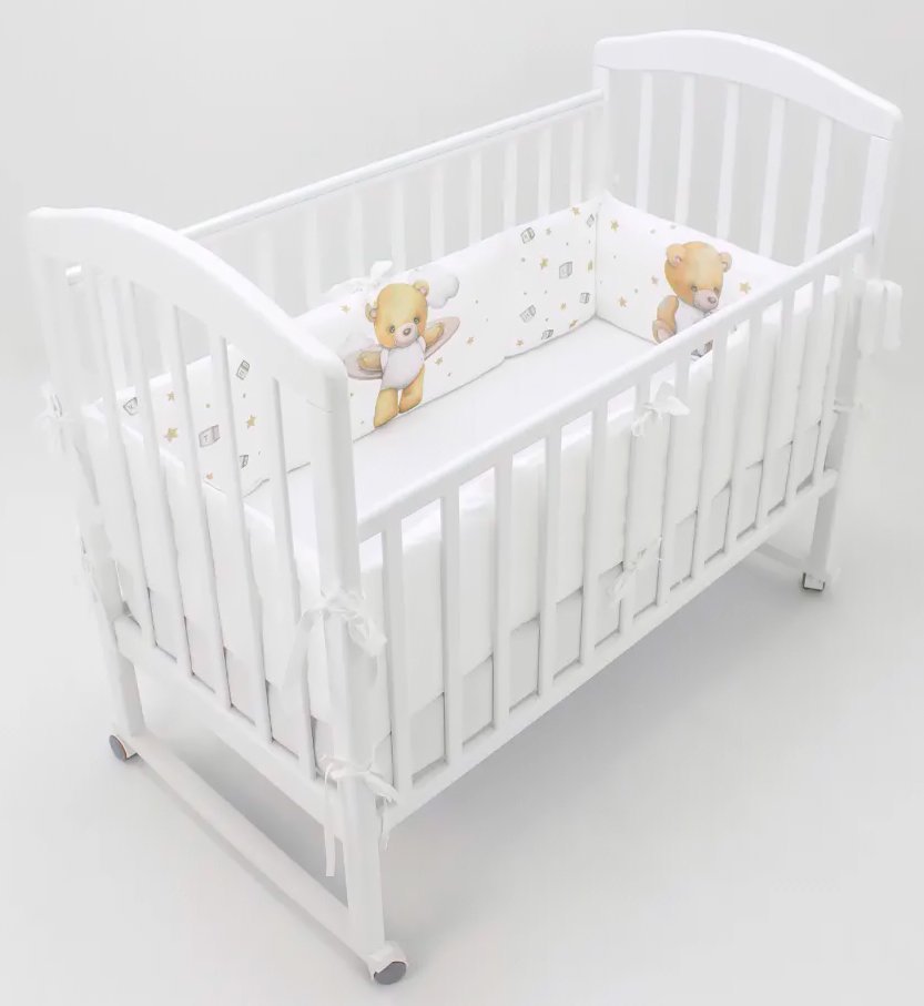 

Бампер в кроватку Топотушки Лучик 145 (белый)