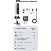 Проводной/радиомикрофон BOYA K5