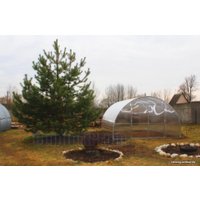 Теплица ComfortProm 40x20/1 4x4 м (двухстворчатая, 6 мм поликарбонат)