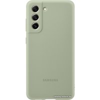 Чехол для телефона Samsung Silicone Cover S21 FE (оливковый)