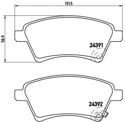 

Brembo P23105