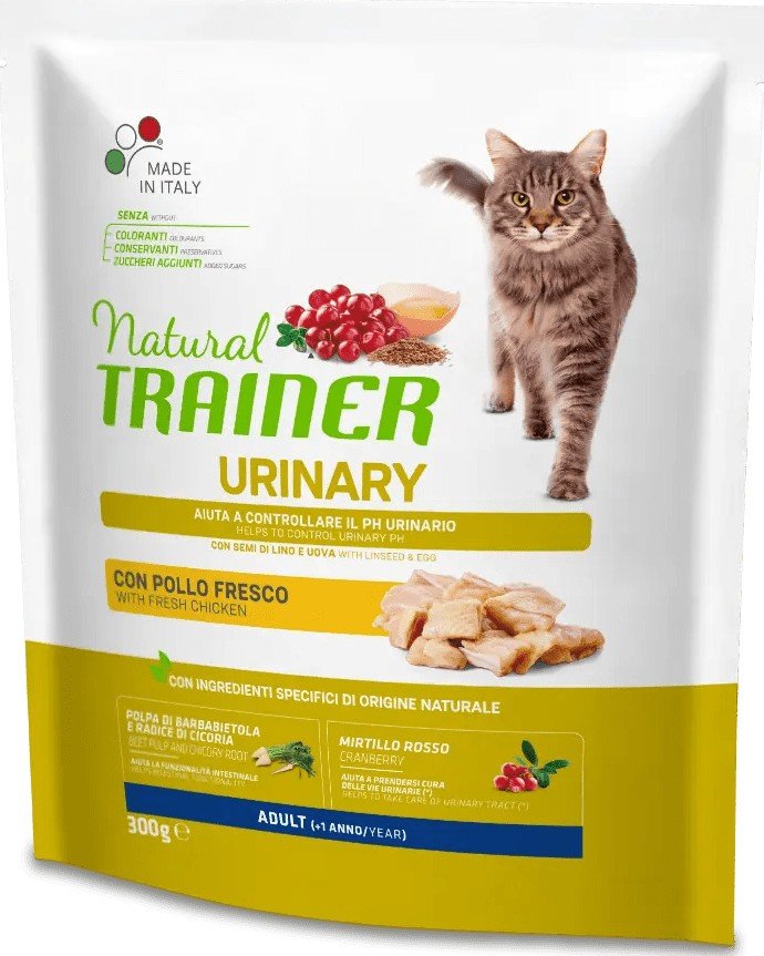 Сухой корм для кошек Trainer Natural Urinary Adult Корм сухой для кошек при мочекаменной болезни, курица 300 г