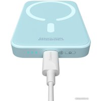 Внешний аккумулятор Baseus Magnetic Mini Air Wireless Fast Charge Power Bank 20W 6000mAh (голубой)