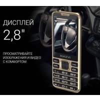 Кнопочный телефон Maxvi X10i (серебристый металлик) в Гродно