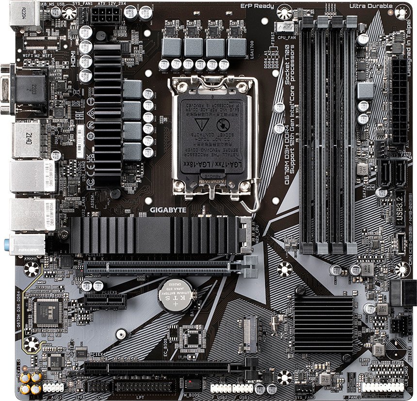 

Материнская плата Gigabyte Q670M D3H DDR4 (rev. 1.0)