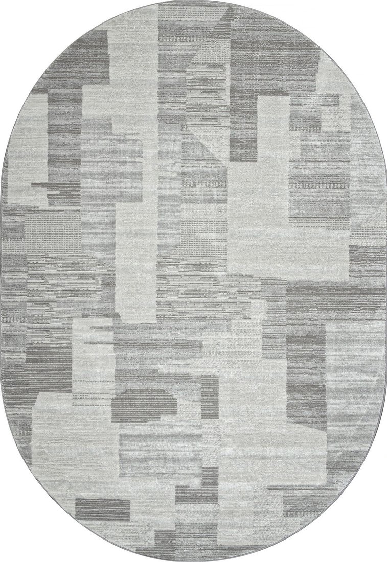 Ковер для жилой комнаты Merinos Sirius F190-OVAL-CREAM-GRAY (2.5x3.5)
