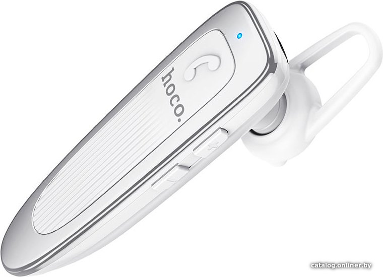 Bluetooth гарнитура Hoco E60 (белый/серебристый)