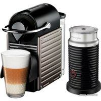 Капсульная кофеварка Nespresso Pixie Titanium & Aeroccino