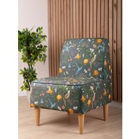 Интерьерное кресло MONOFIX Одос Принт кресло (лимон серый/микровелюр)