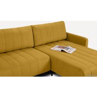 Угловой диван Divan Маркфул Velvet Yellow 134902 (желтый)