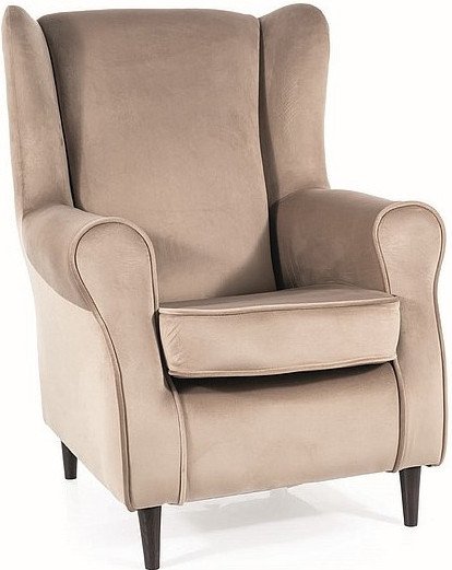 

Интерьерное кресло Signal Baron Velvet Bluvel 40 (темно-бежевый/бук)