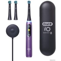 Электрическая зубная щетка Oral-B iO 8 (фиолетовый, 3 насадки)