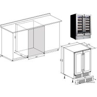 Винный шкаф Temptech WP2DQ60DCB