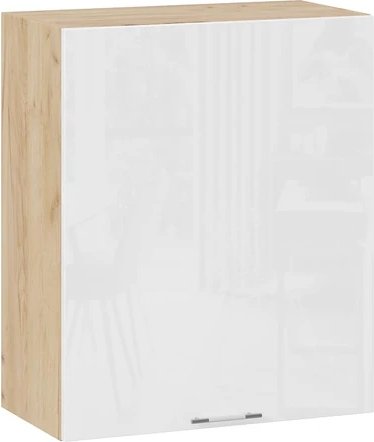 

Шкаф навесной Трия Весна 1В6 с одной дверью (дуб крафт золотой/белый глянец)