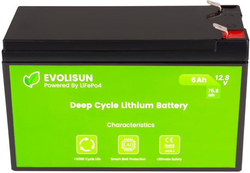 

Внешний батарейный блок Evolisun EVOLISUN6Q20-LFP(12.8В/6Ач)