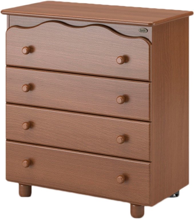 

Детский комод Nuovita Affetto 84x90x44 см (темный орех)