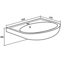 Умывальник Rosa Уют 60